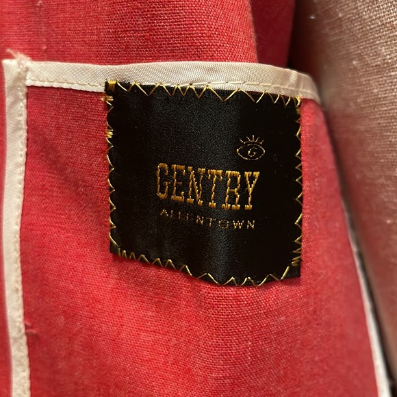 Vintage red contrast stitch 2 button blazer - Picture 8 of 8